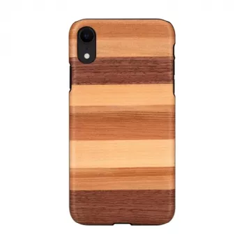 Custodia protettiva per smartphone man and wood per iPhone XR – superficie sabbia nera
