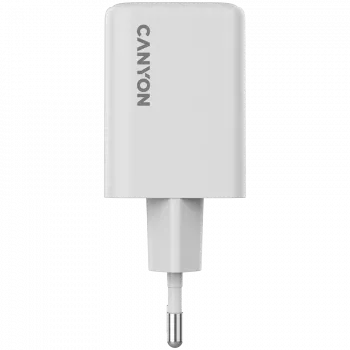 Caricabatterie Canyon CU45CC GaN 45 W 2xPD, bianco (CNS-CUW45CC)