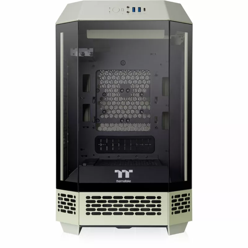 The Tower 250, case tower verde chiaro, vetro temperato
