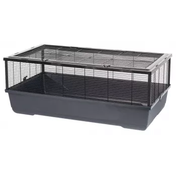 Gabbia INTER ZOO Bernie nera per piccoli animali 100 x 54 x 39 cm metallo