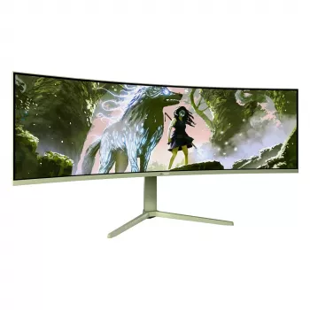 Monitor per computer curvo Arozzi Nova 49 pollici (124,5 cm) Dual QHD 5120×1440 LED VA, 4 ms, verde