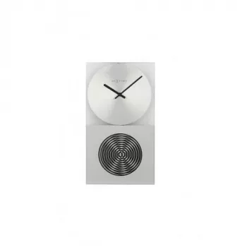 NeXtime orologio 3028 OP, 16x30,2 cm, da parete, vetro, argento