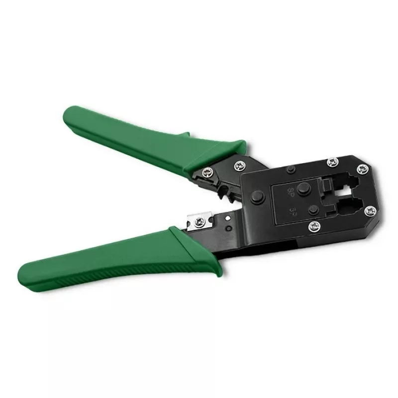 Pinza crimpatrice e taglia cavi QOLTEC 54381 — pinza crimpatrice per connettori di rete modulari e taglia cavi