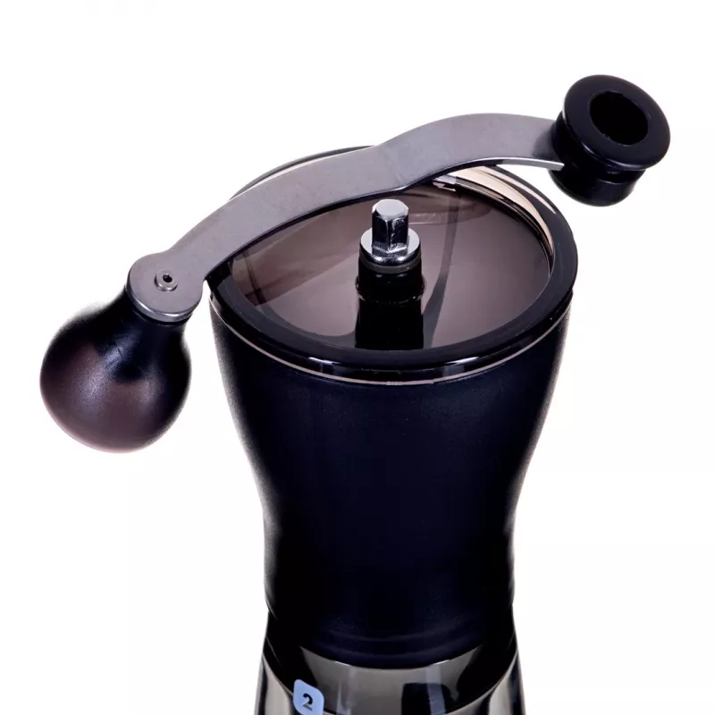 Macinacaffè HARIO MSS-1DTB — macinino elettrico, nero, macinatura fine, dosatore integrato