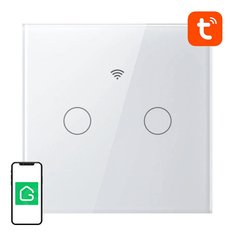 Interruttore luce touch smart WLAN Gosund SLS2 (modello SW12) — controllo touch, connettività WLAN, cablaggio N/doppio opzionale