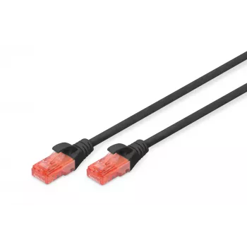 Cavo di rete Digitus CAT 6 U/UTP RJ-45 0,5 m nero