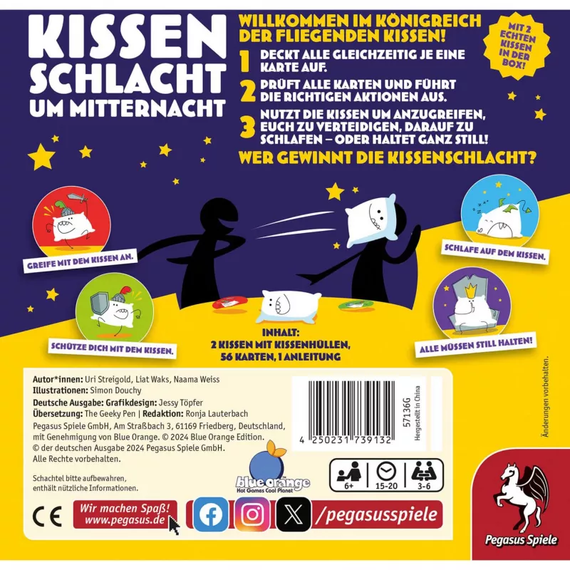 Kissenschlacht um Midnight, gioco per famiglie