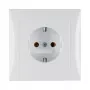 Presa tipo F berker 47428989, 16 A, 250 V, bianco, corpo in duroplast