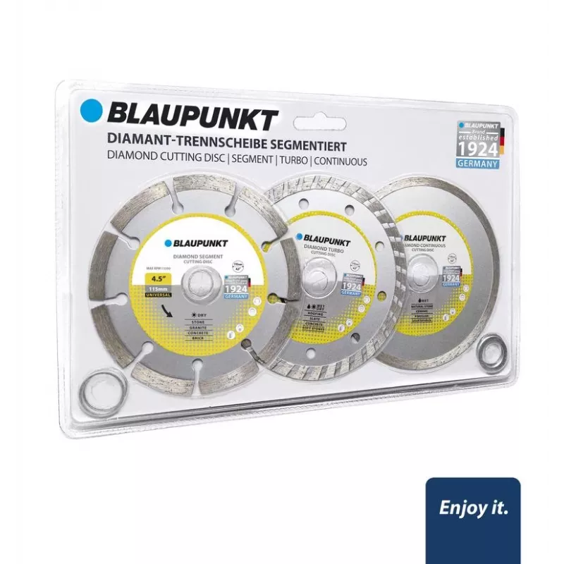Set dischi da taglio/levigatura BLAUPUNKT BP-CW-D4115, 3 pz.