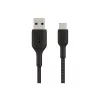 Cavo intrecciato USB-C USB-A 2m nero