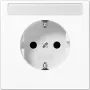 JUNG LS 1520 KINA WW Presa SCHUKO con campo di etichettatura, 16 A 250 V, bianco alpino