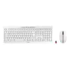 CHERRY Stream Desktop tastiera mouse inclusi ufficio RF wireless QWERTZ tedesca bianco
