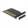 Scheda DeLOCK PCI Express x16 su 5 x M.2 Key B / SATA interne
