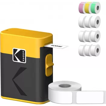 Bundle cartucce per etichettatrice Kodak M50 Label Era, cartuccia di ricambio gialla M50Y con 13 rotoli di etichette