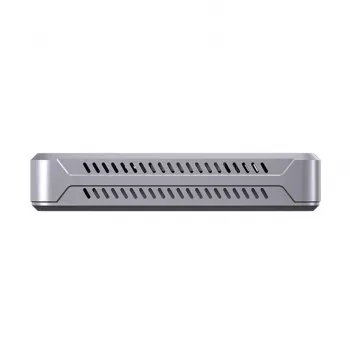 Case per SSD Unitek S1242AGY01-EU USB4 40 Gbit/s, M.2 NVMe, fino a 8 TB, alluminio/plastica, raffreddamento attivo