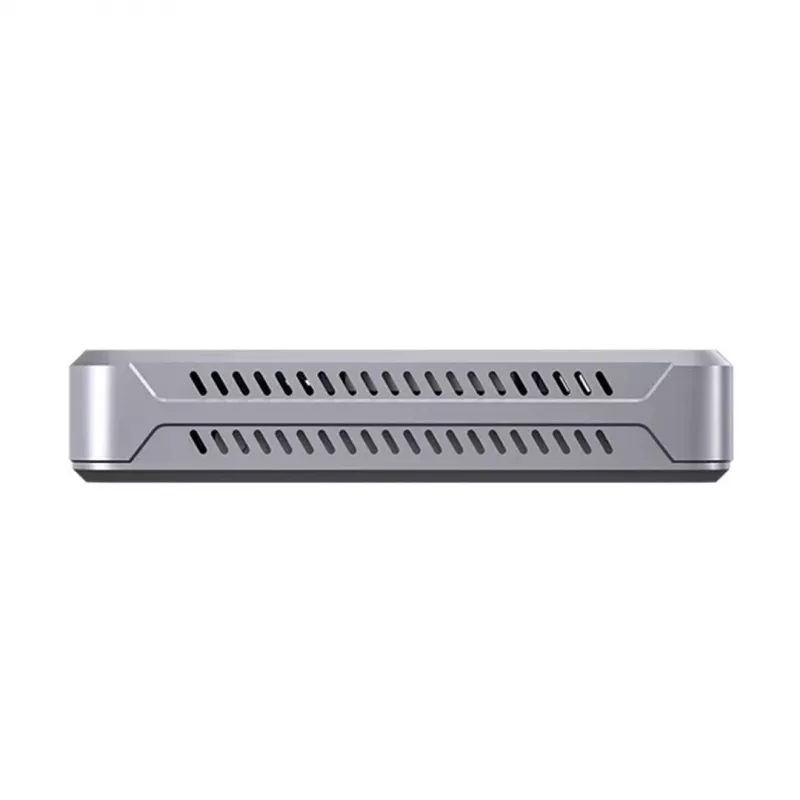 Case per SSD Unitek S1242AGY01-EU USB4 40 Gbit/s, M.2 NVMe, fino a 8 TB, alluminio/plastica, raffreddamento attivo