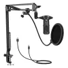Microfono da studio Easypix 62021 nero