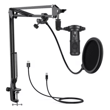 Microfono da studio Easypix 62021 nero