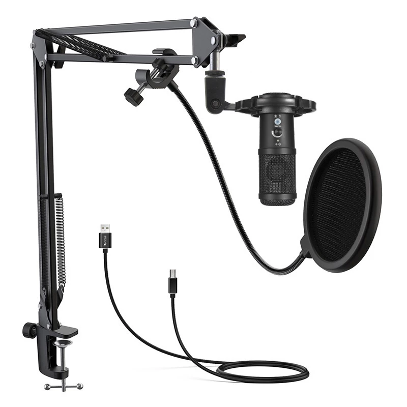 Microfono da studio Easypix 62021 nero