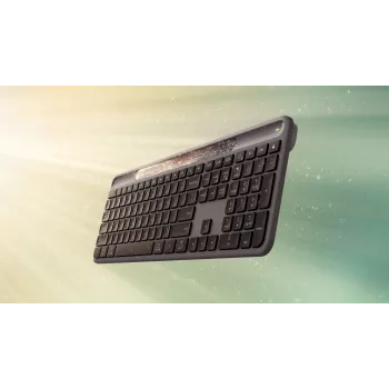 Tastiera wireless Logitech Signature Slim Solar+ K980, US International, grafite