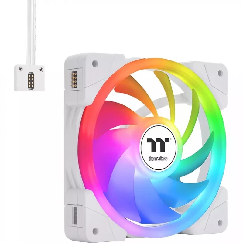Thermaltake SWAFAN EX14 ARGB Sync ventole di raffreddamento per PC, confezione da 3, bianco, TT Premium Edition, 140 mm