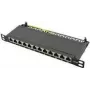 LogiLink - Patch panel - montaggio rack - RJ-45 X 12 - nero, RAL 9005 - 0,5U - 25,4 cm (10)