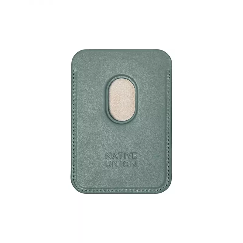 Wallet Case native union (Re)Classic verde compatibile con iPhone 15/15 Pro/15 Plus/15 Pro Max, iPhone 14/14 Pro/14 Plus/14 Pro Max, iPhone 13/13 Pro
