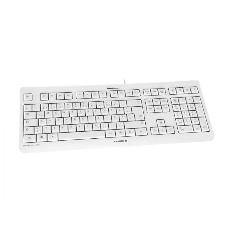 Tastiera CHERRY KC 1000 ufficio USB QWERTZ tedesco grigio