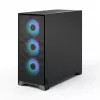 Fractal Design Pop 2 Air nero Solid case per PC midi-tower — supporto ATX, 3x ventole frontali 120 mm, vani per unità 2,5/3,5 pollici, 215×481×462 mm