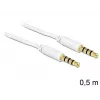 Cavo audio 3,5 mm DeLOCK 83439 0,5 m bianco