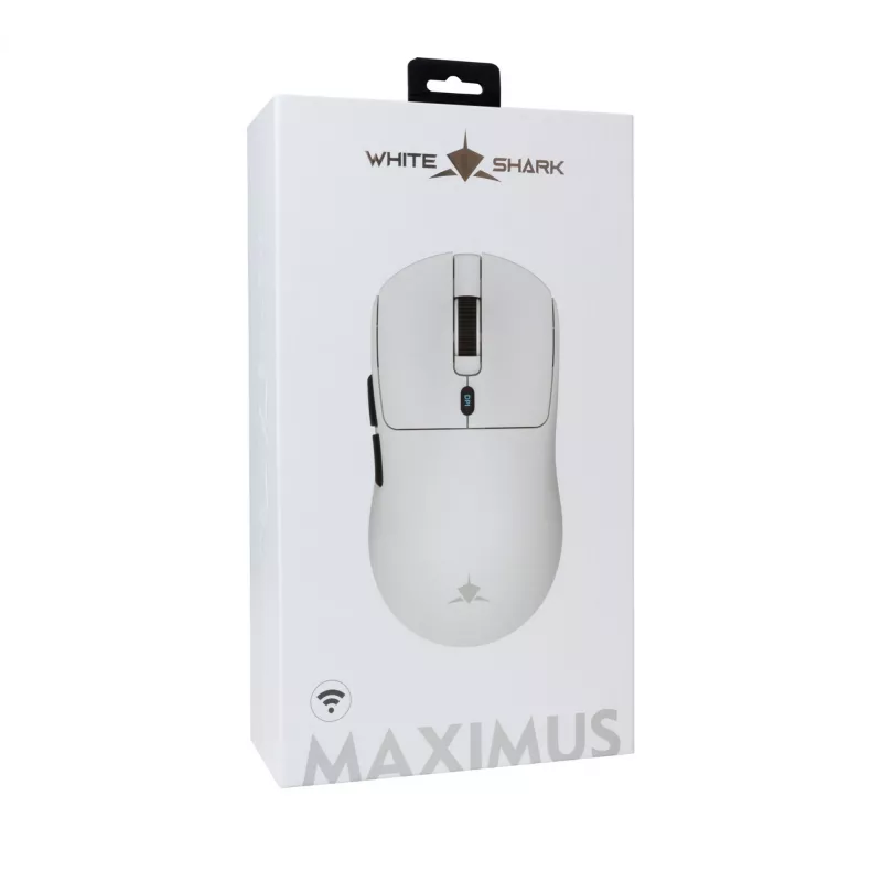 Mouse White Shark GM-9010 MAXIMUS bianco USB