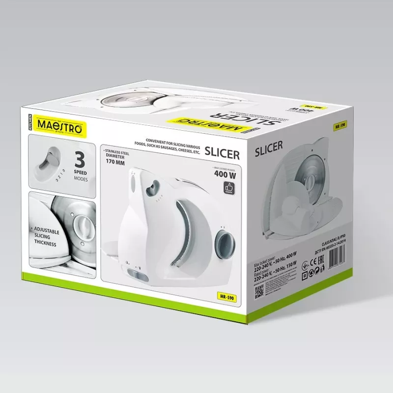 Affettatrice Maestro MR-590 bianco