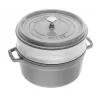 STAUB La Cocotte pentola rotonda in ghisa con inserto 40508-819-0 - 3,8 l Graphit