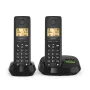 Telefono cordless analogico/DECT Gigaset PURE 100A Duo — 2 portatili, vivavoce, identificazione chiamante, display 1,5 pollici, nero