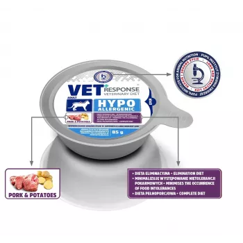 VET RESPONSE Ipoallergenico Maiale - umido per gatti - 85 g