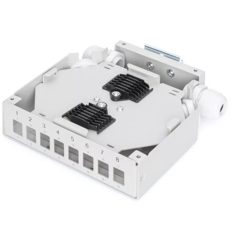 Cassetto di giunzione Digitus DN-96891 per 8 accoppiatori LC/DX