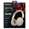 Defender FreeMotion B640 cuffie wireless on-ear, Bluetooth 5.3, USB-C, AUX 3,5 mm, 20–20000 Hz, 105 dB, beige