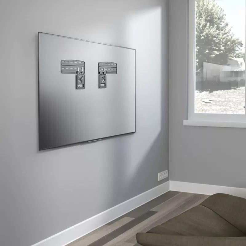 Supporto TV Maclean, compatibile con TV Samsung QLED, 43-85, max. 60 kg, MC-806 N