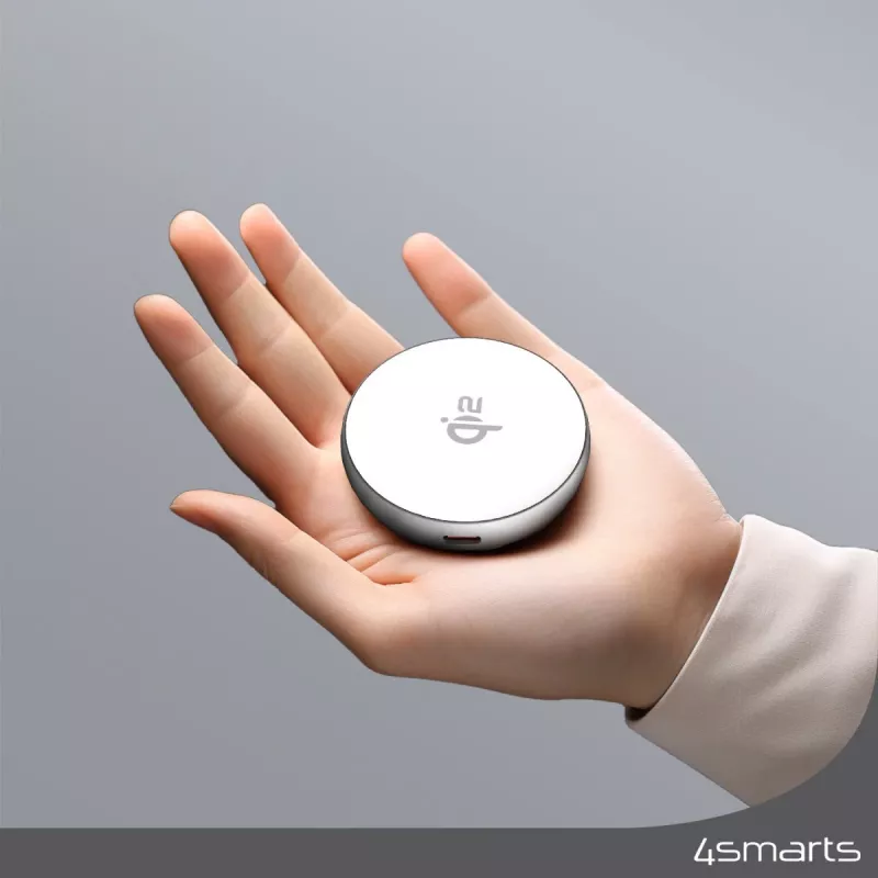 4smarts Qi2 Charger Kickstand Silver White - caricabatterie (540987)