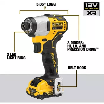 Avvitatore elettrico/avvitatore a impulsi DeWALT DCF801D2-QW