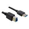Hub USB DeLOCK 4 porte 5000 Mbit/s nero bianco