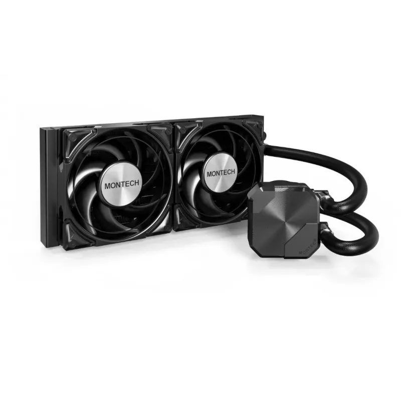 Montech HyperFlow Silent 240 dissipatore liquido all-in-one per processore 12 cm nero 1 pz.
