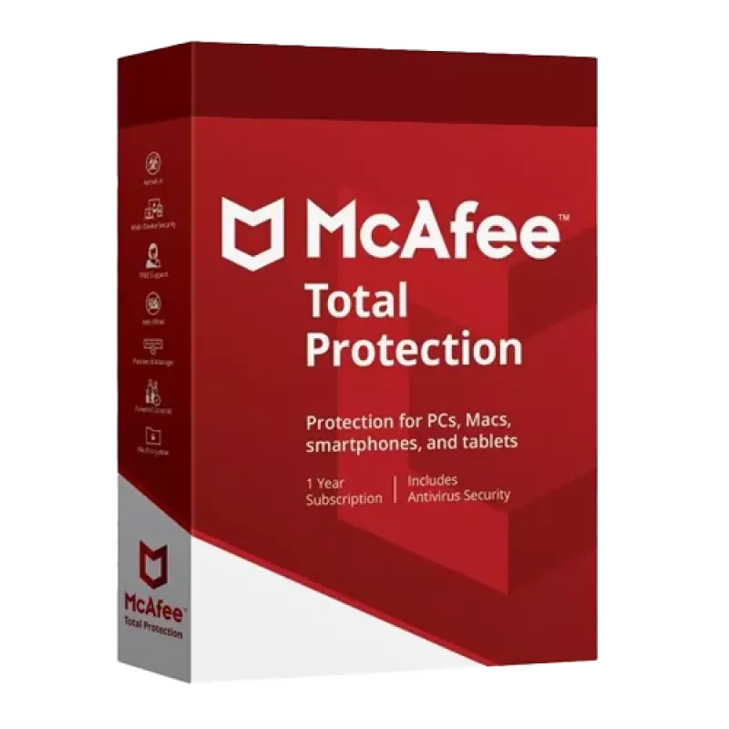 McAfee Total Protection 3 dispositivi 1 anno