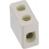 Morsetto elettrico Bachmann 950.000, porcellana, bianco, altezza 12 mm