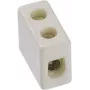 Morsetto elettrico Bachmann 950.000, porcellana, bianco, altezza 12 mm