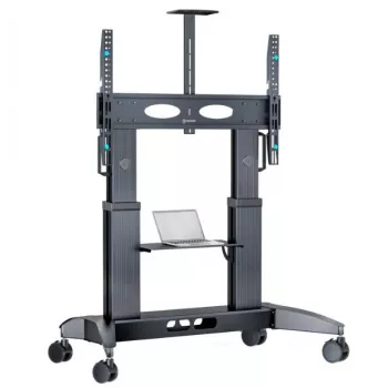Supporto TV mobile ONKRON TS2821-B per TV da 70–110 pollici, nero, supporto con ruote regolabile in altezza