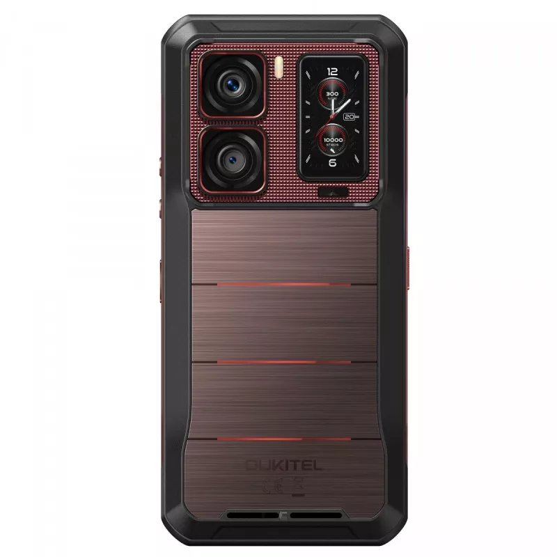 Oukitel WP300 smartphone 5G, 6,8 pollici, 12 GB di RAM, 512 GB, 16000 mAh, IP69K, Android 15, rosso
