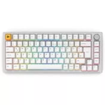 Tastiera meccanica GLORIOUS GMMK Pro 75% bianco Hot-Swap RGB, layout ISO