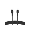 Cavo BoostCharge USB-C/USB-C in silicone intrecciato 2 m, nero