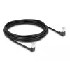 Cavo di rete DeLOCK RJ45 Cat.6A S/FTP sottile 90° verso il basso 5m nero